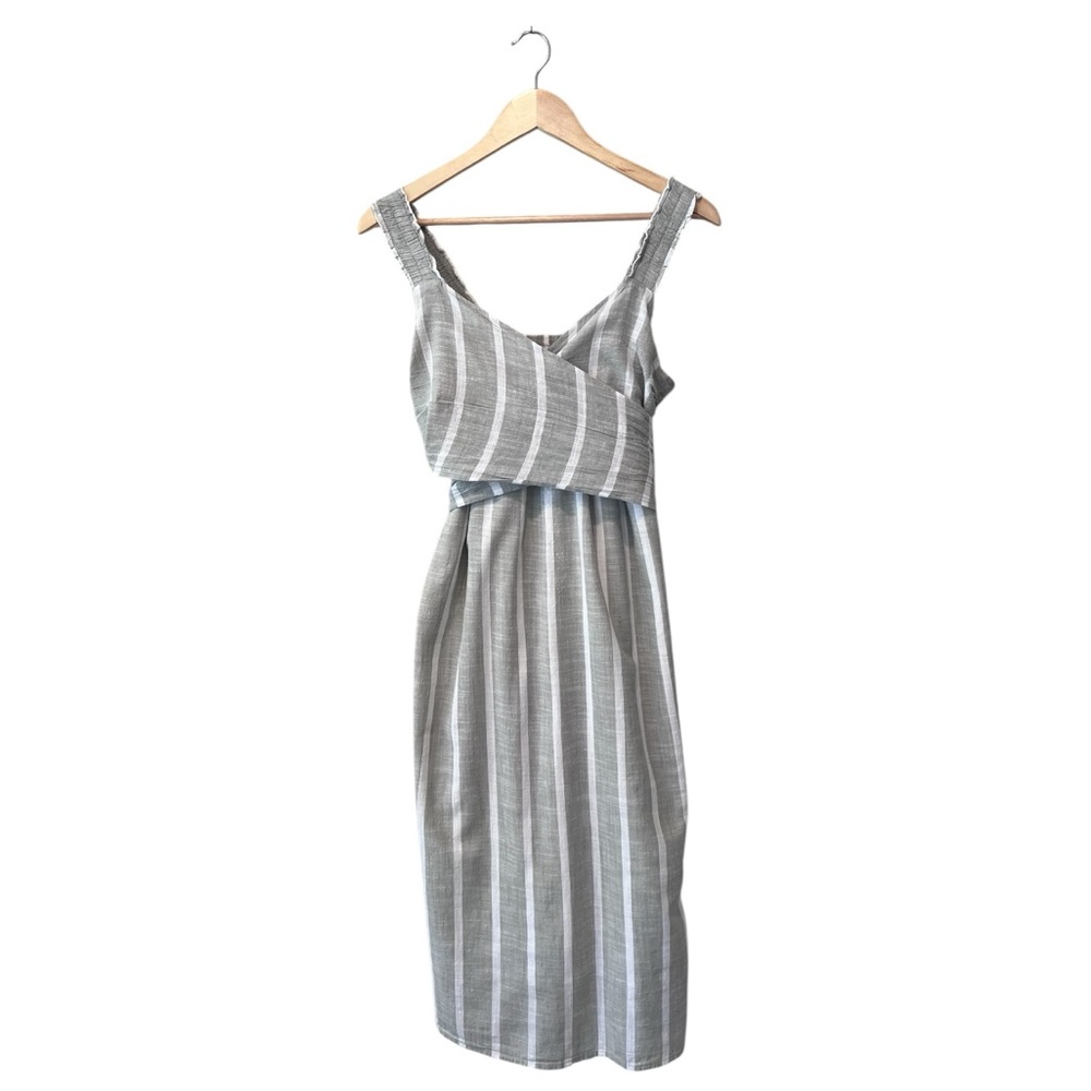 Seraphine MOMA + Mini Striped Maternity & Nursing Wrap Dress Tie Back US 4